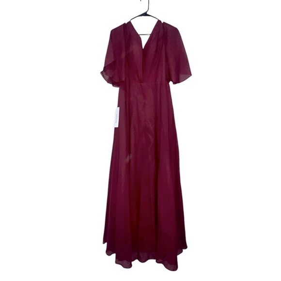 Lavetir Mother of the Bride or Bridesmaid Dress - Burgundy, Size 4, NWT - Picture 5 of 14